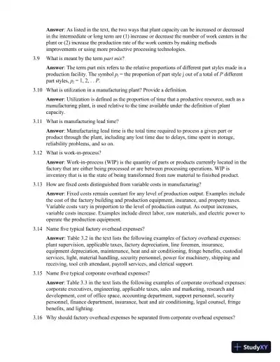 Solution Manual for Automation, Production Systems, and Computer-Integrated Manufacturing, 5th Edition - Page 11 preview image