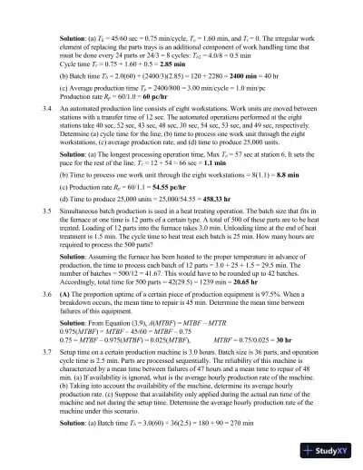 Solution Manual for Automation, Production Systems, and Computer-Integrated Manufacturing, 5th Edition - Page 13 preview image