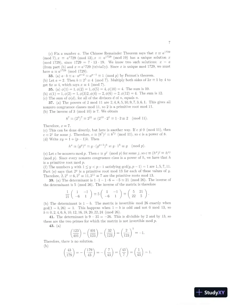 Solution Manual for Introduction to Cryptography with Coding Theory, 3rd Edition, page 13