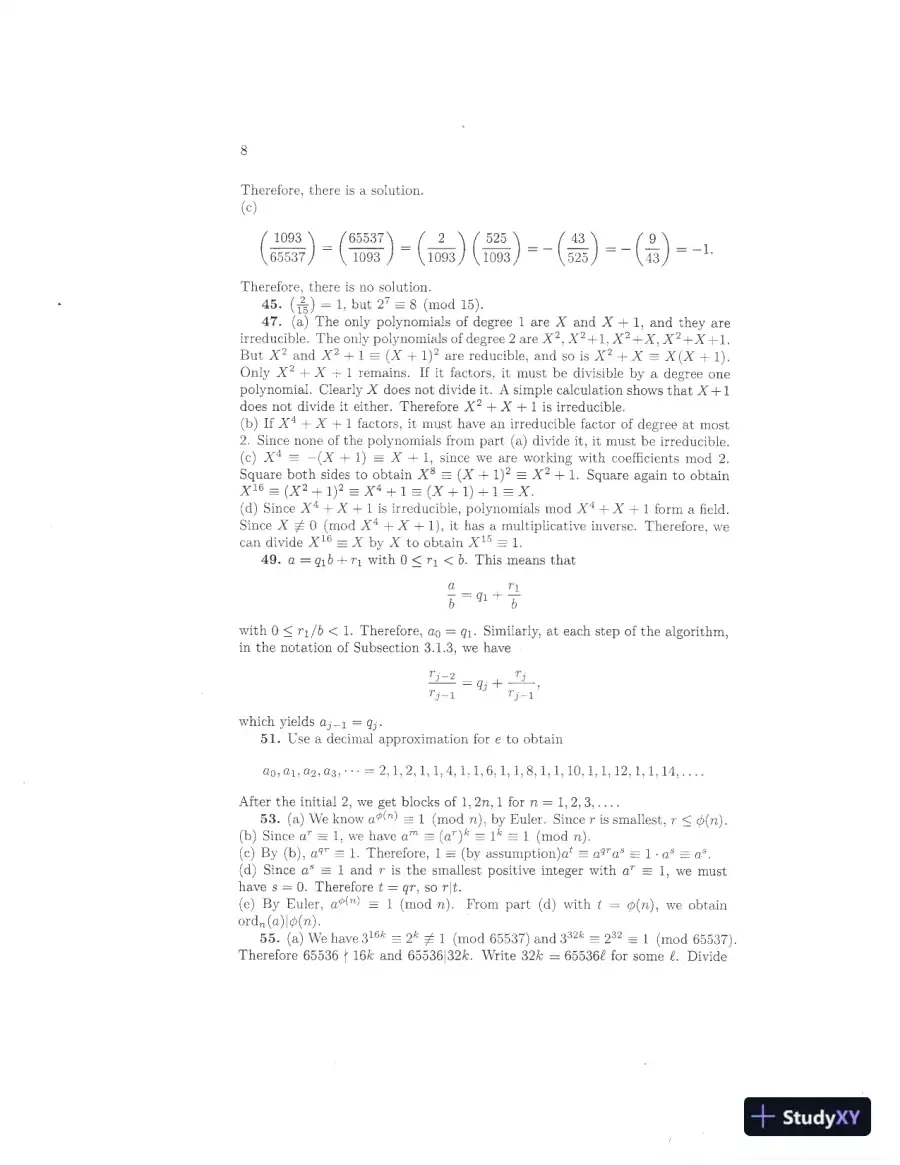 Solution Manual for Introduction to Cryptography with Coding Theory, 3rd Edition, page 14