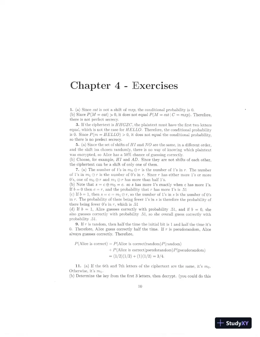 Solution Manual for Introduction to Cryptography with Coding Theory, 3rd Edition, page 16