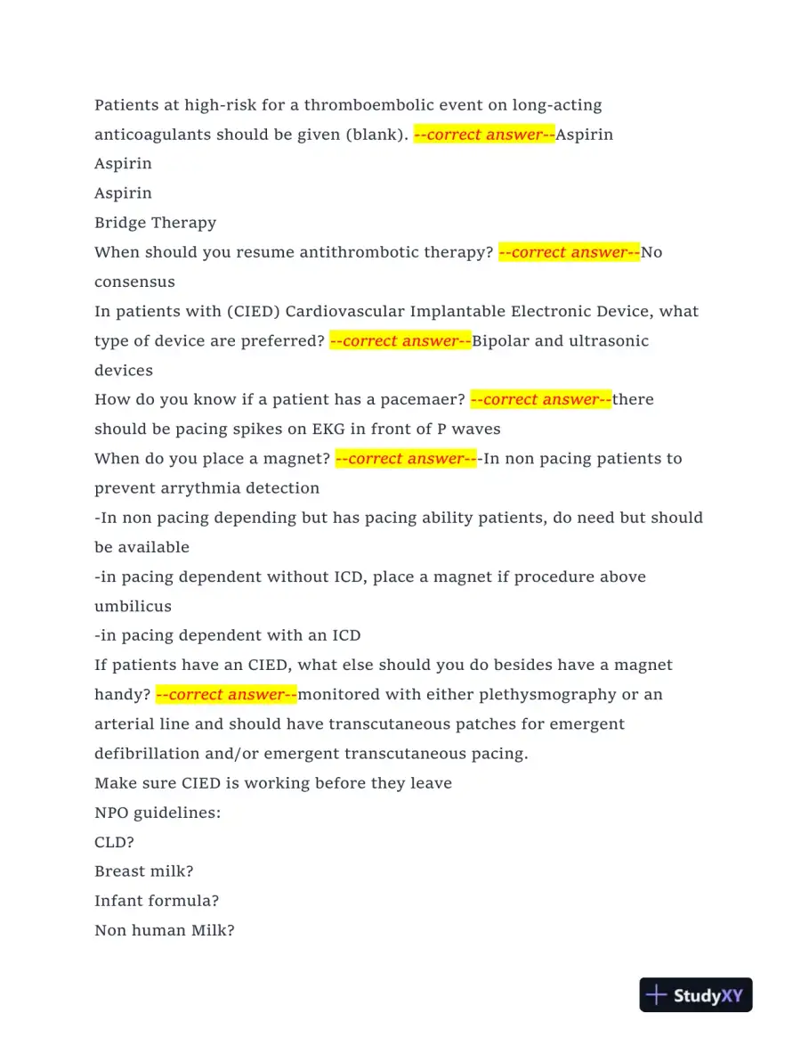 FES Nursing Diagnosis Written Exam With Answers (178 Solved Questions), page 6
