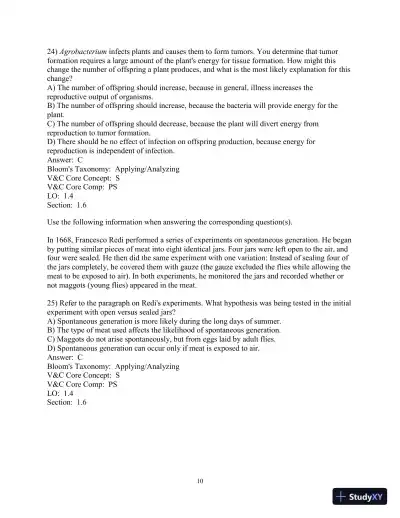 Test Bank for Biological Science, 6th Edition - Page 11 preview image