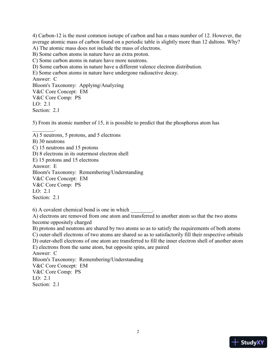 Test Bank for Biological Science, 6th Edition, page 17