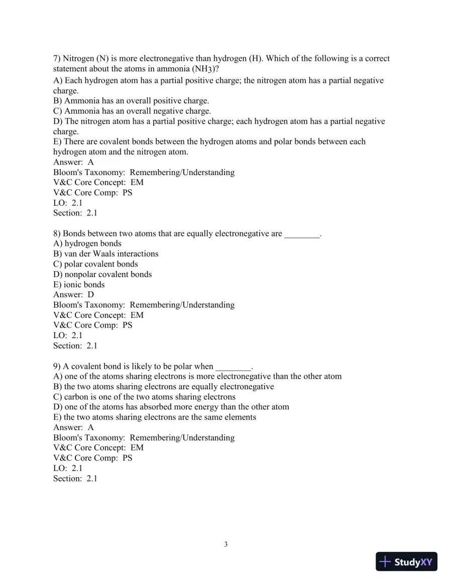 Test Bank for Biological Science, 6th Edition, page 18