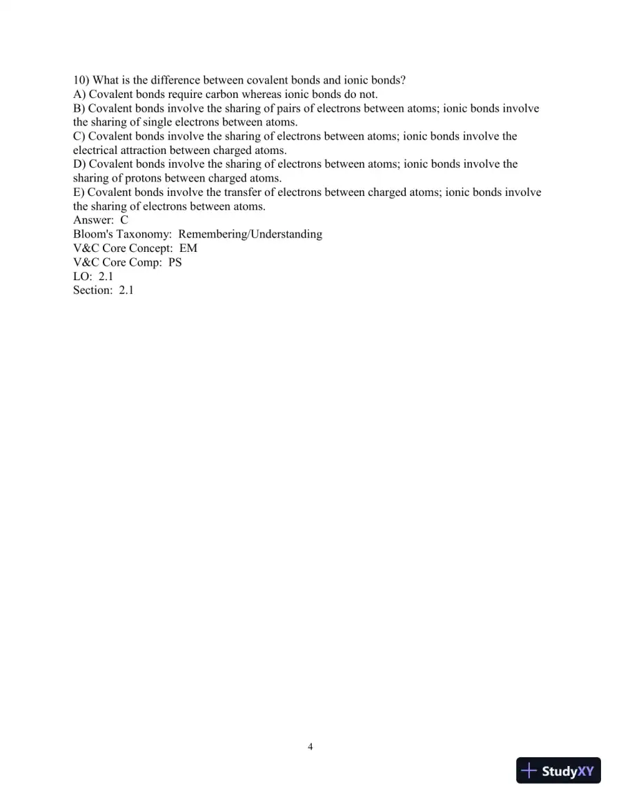 Test Bank for Biological Science, 6th Edition, page 19