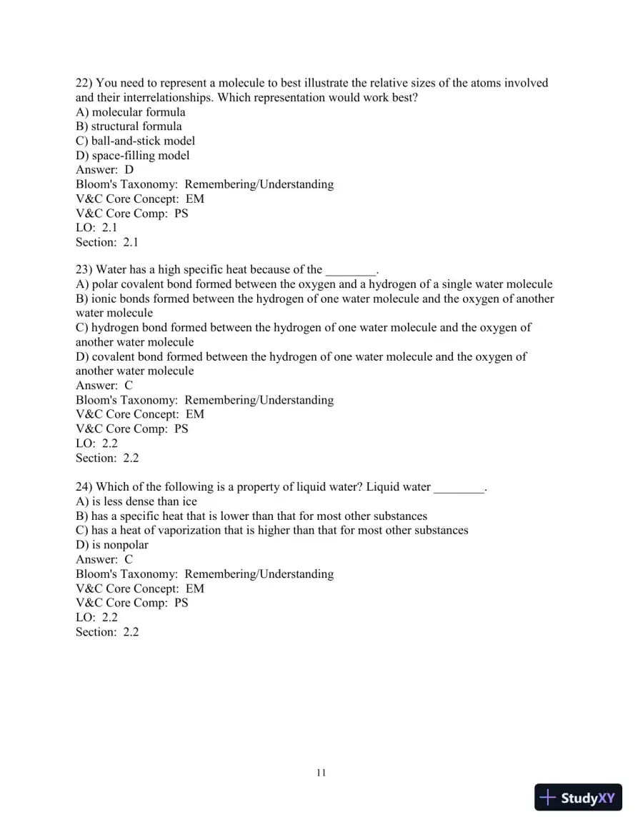 Test Bank for Biological Science, 6th Edition, page 26