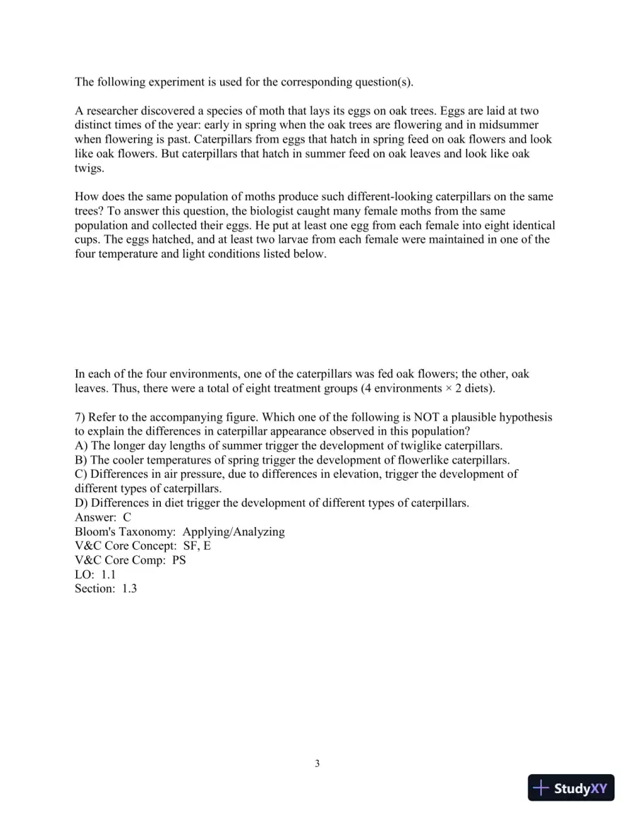 Test Bank for Biological Science, 6th Edition, page 4