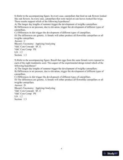 Test Bank for Biological Science, 6th Edition - Page 5 preview image