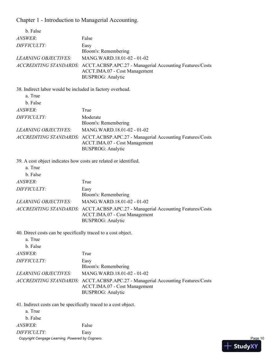 Managerial Accounting 14th Edition Test Bank, page 11
