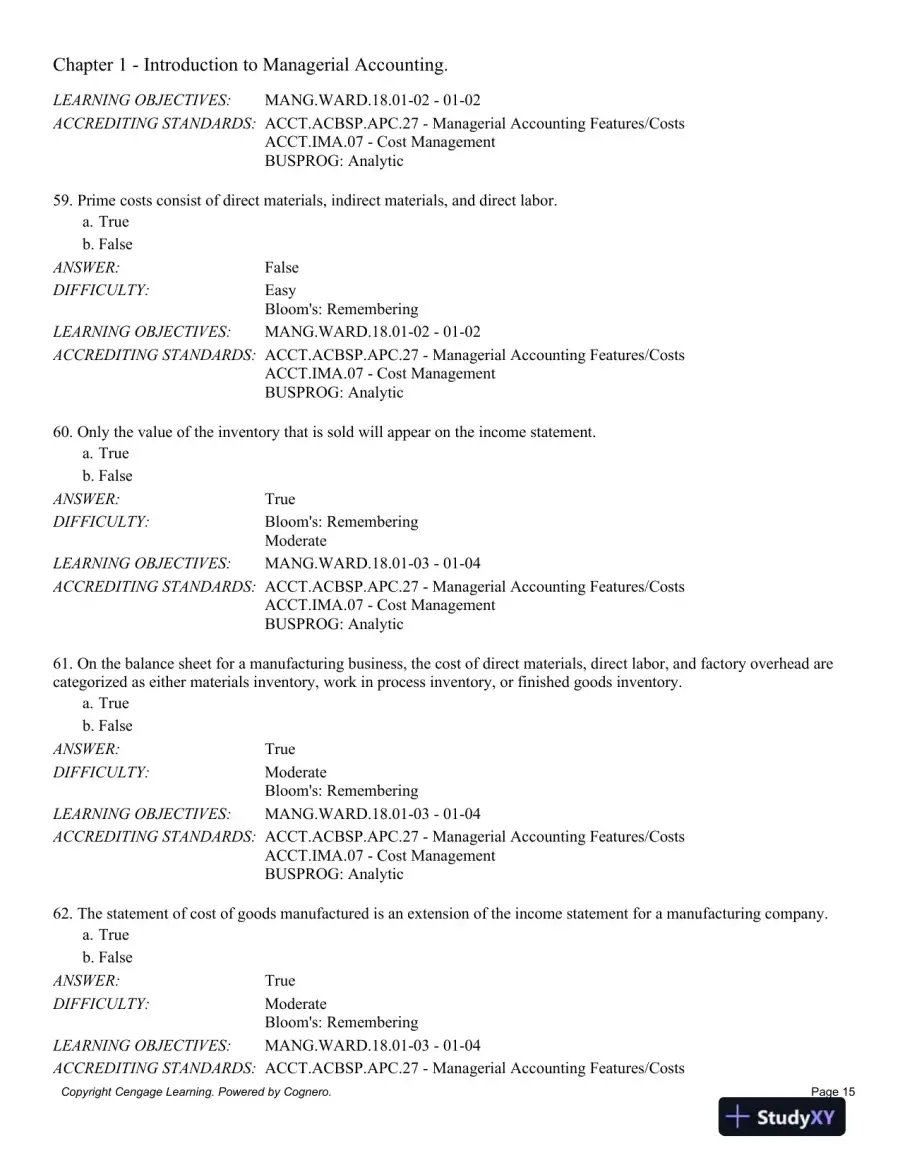 Managerial Accounting 14th Edition Test Bank, page 16