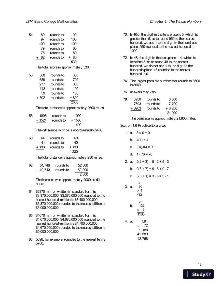 Solution Manual for Basic College Mathematics, 6th Edition, page 16