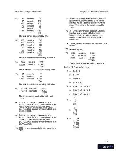 Solution Manual for Basic College Mathematics, 6th Edition - Page 16 preview image