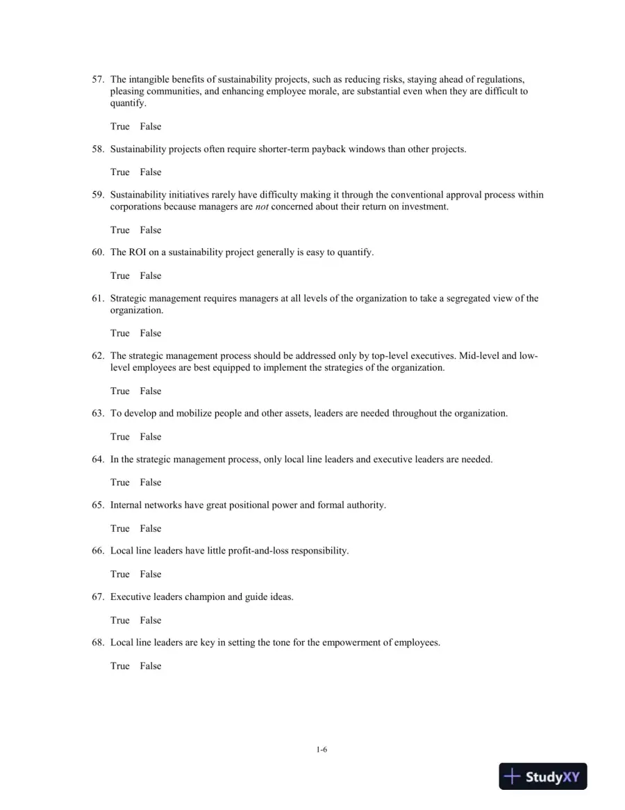 Test Bank For Strategic Management: Text And Cases, 8th Edition, page 7