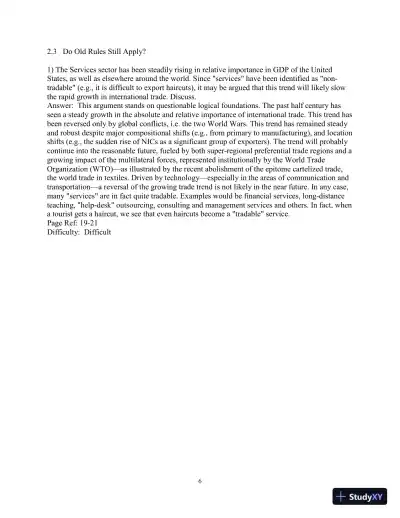 Test Bank for International Finance: Theory and Policy, 11th Edition - Page 17 preview image