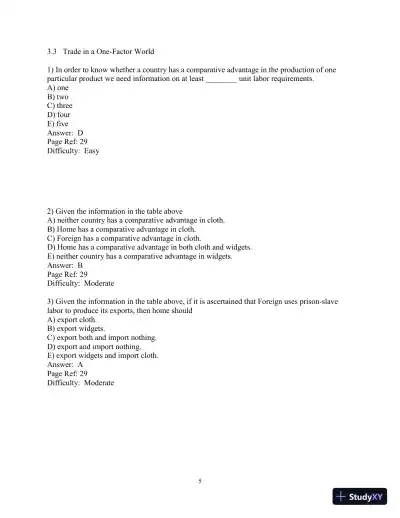 Test Bank for International Finance: Theory and Policy, 11th Edition - Page 22 preview image