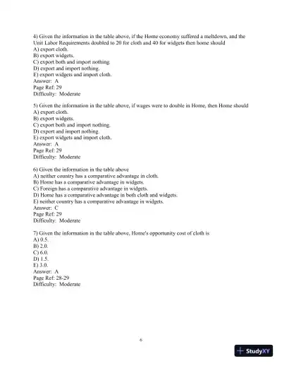 Test Bank for International Finance: Theory and Policy, 11th Edition - Page 23 preview image