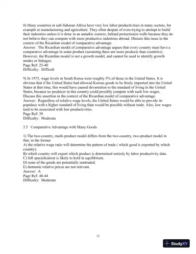 Test Bank for International Finance: Theory and Policy, 11th Edition - Page 29 preview image