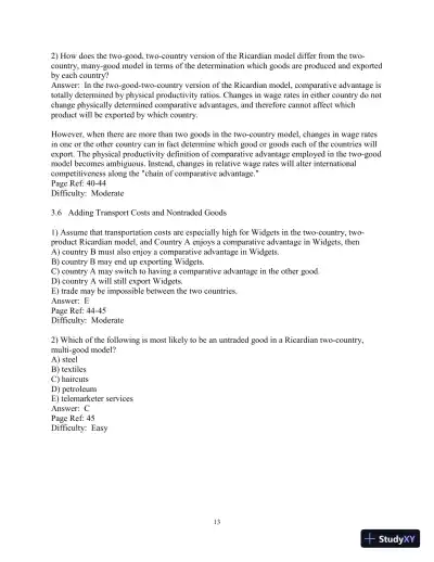 Test Bank for International Finance: Theory and Policy, 11th Edition - Page 30 preview image