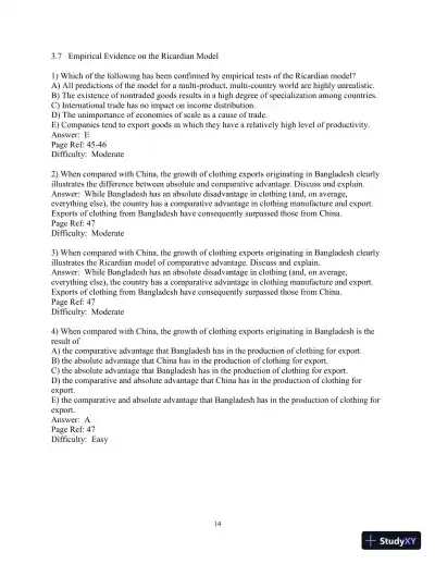 Test Bank for International Finance: Theory and Policy, 11th Edition - Page 31 preview image