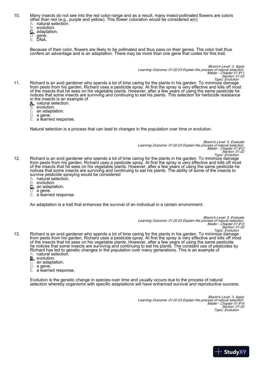 Test Bank For Essentials of Biology, 3rd Edition, page 11