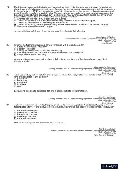 Test Bank For Essentials of Biology, 3rd Edition - Page 14 preview image