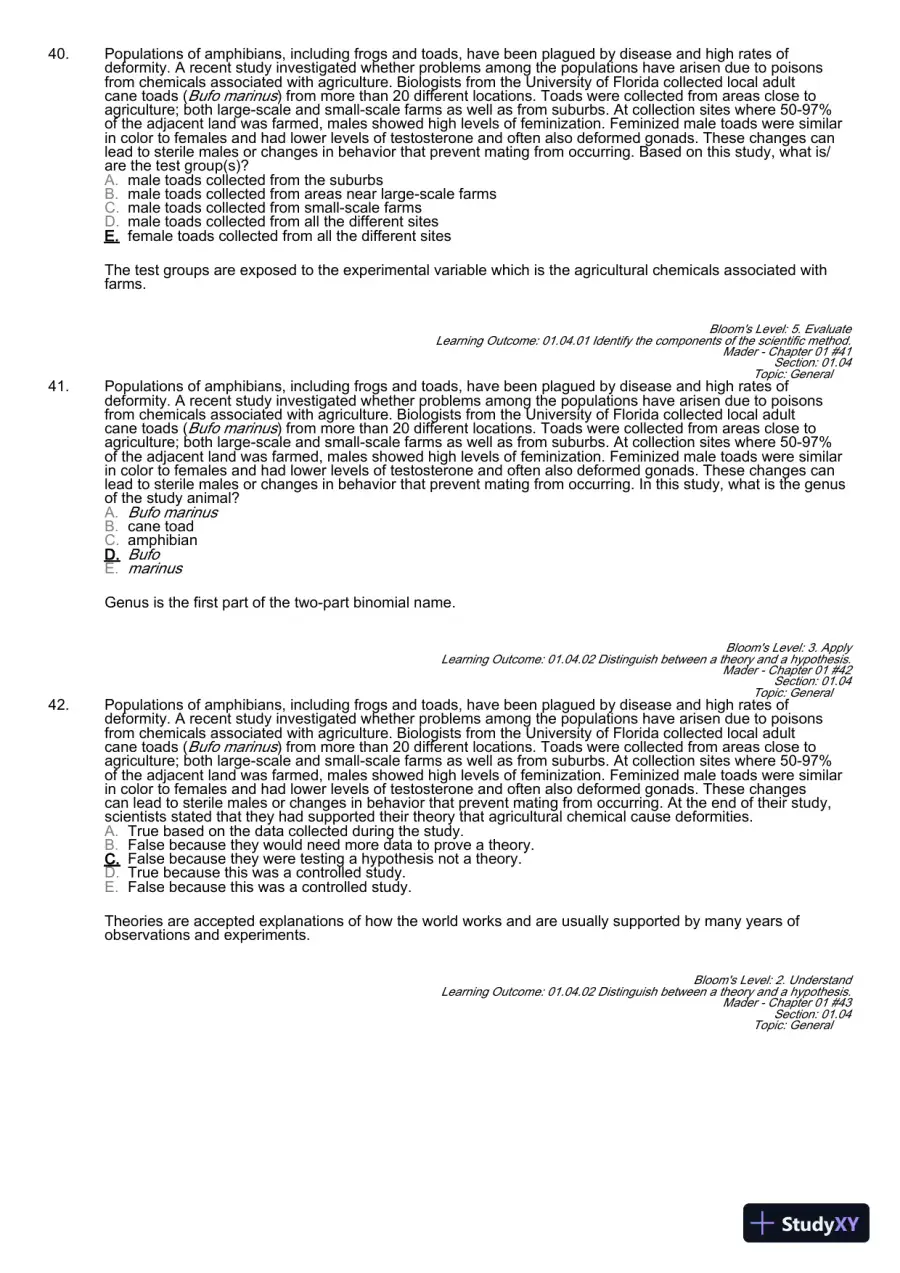 Test Bank For Essentials of Biology, 3rd Edition, page 18