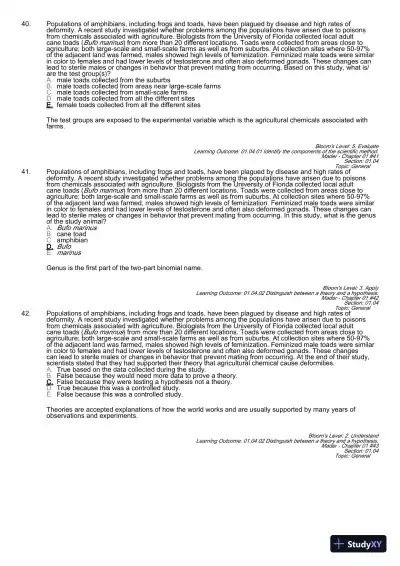 Test Bank For Essentials of Biology, 3rd Edition - Page 18 preview image
