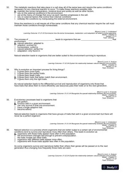 Test Bank For Essentials of Biology, 3rd Edition - Page 21 preview image
