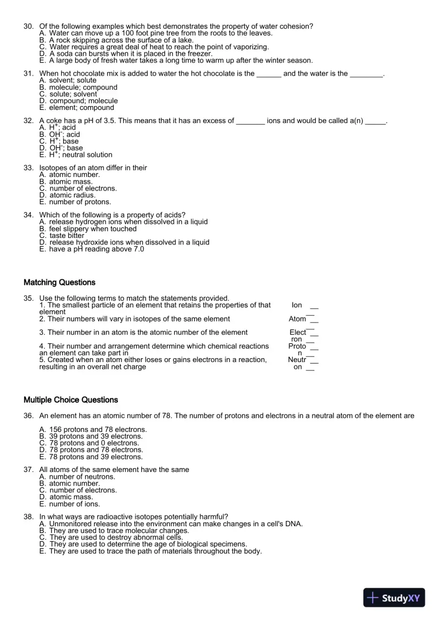 Test Bank For Essentials of Biology, 3rd Edition, page 27