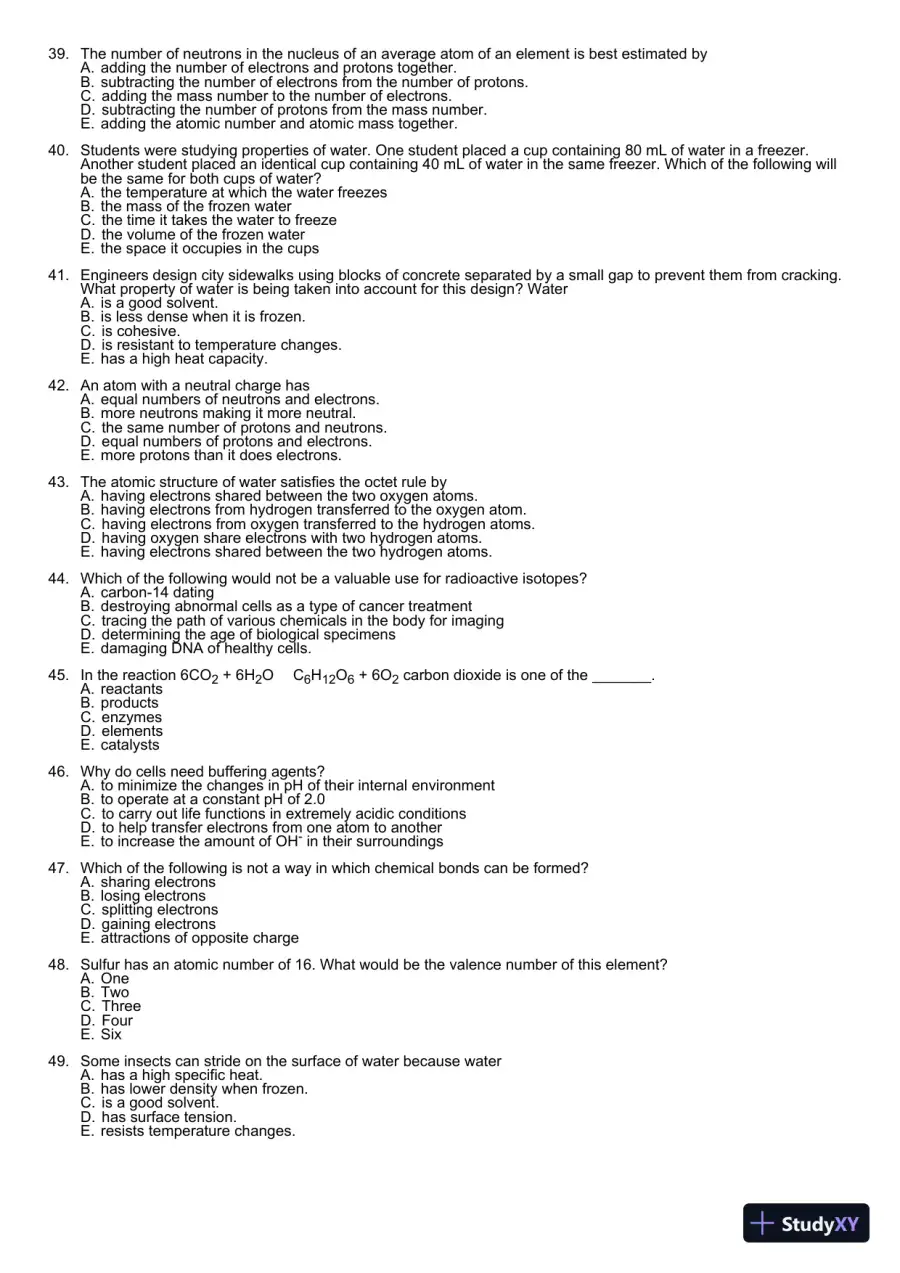 Test Bank For Essentials of Biology, 3rd Edition, page 28