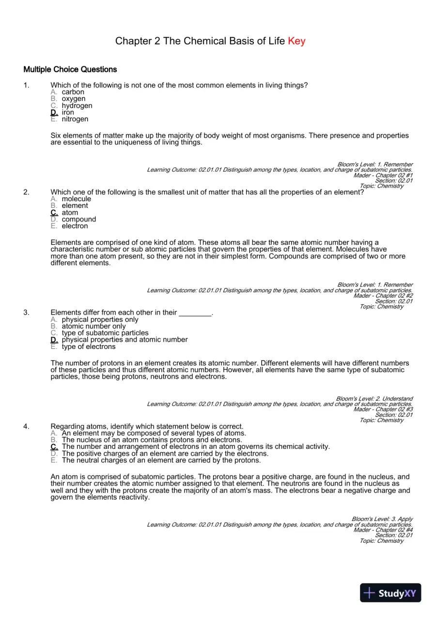 Test Bank For Essentials of Biology, 3rd Edition, page 31
