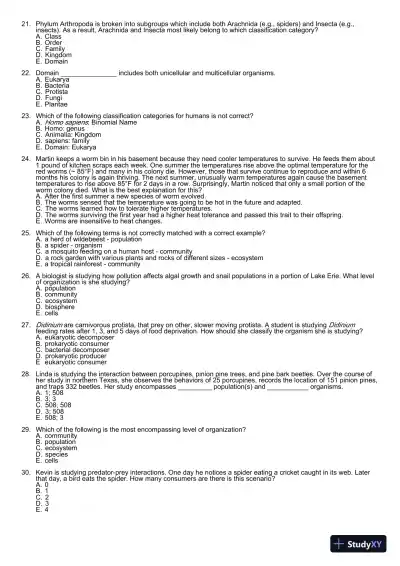 Test Bank For Essentials of Biology, 3rd Edition - Page 4 preview image