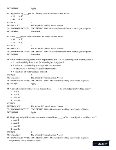 Essentials of Criminal Justice 10th Edition Test Bank - Page 10 preview image