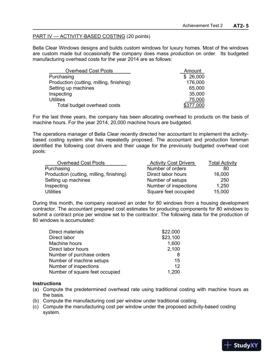 Managerial Accounting: Tools for Business Decision Making, 6th Edition Test Bank, page 13
