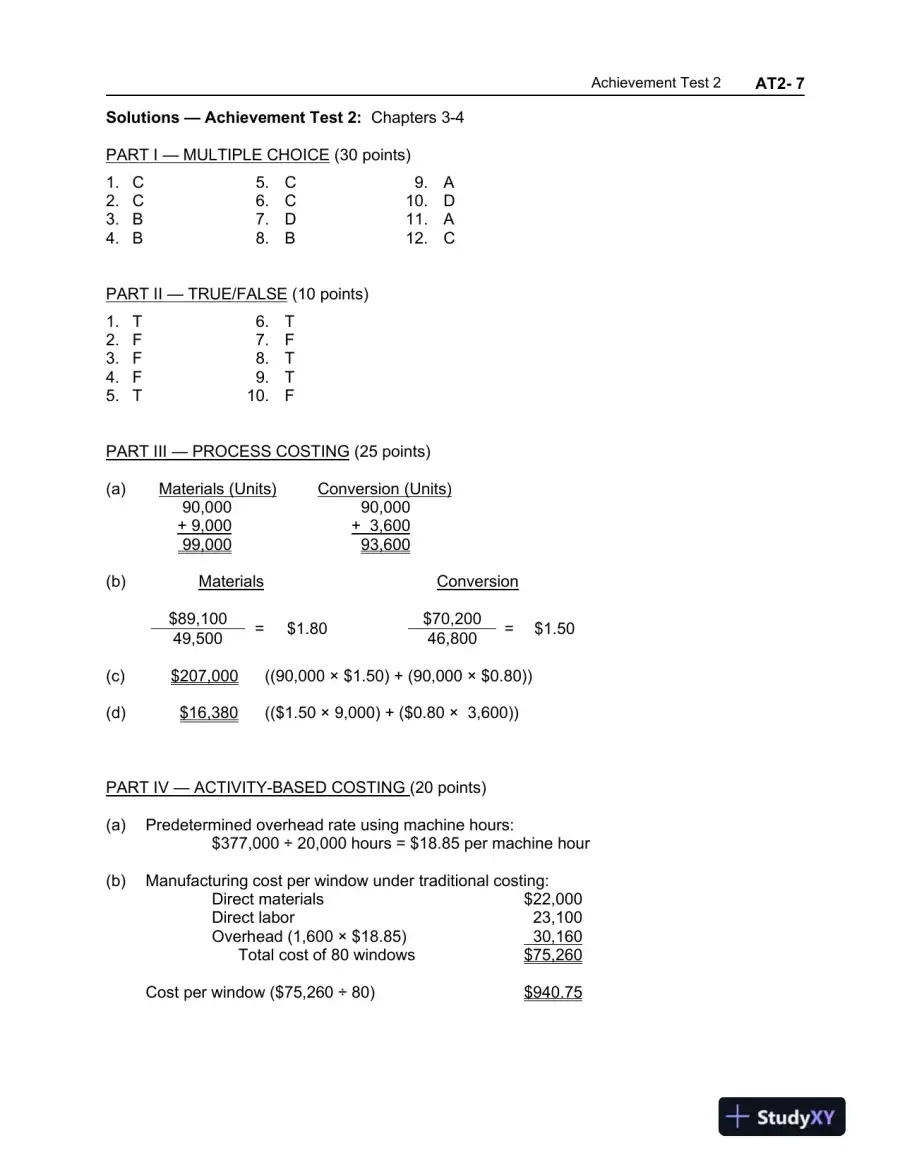 Managerial Accounting: Tools for Business Decision Making, 6th Edition Test Bank, page 15