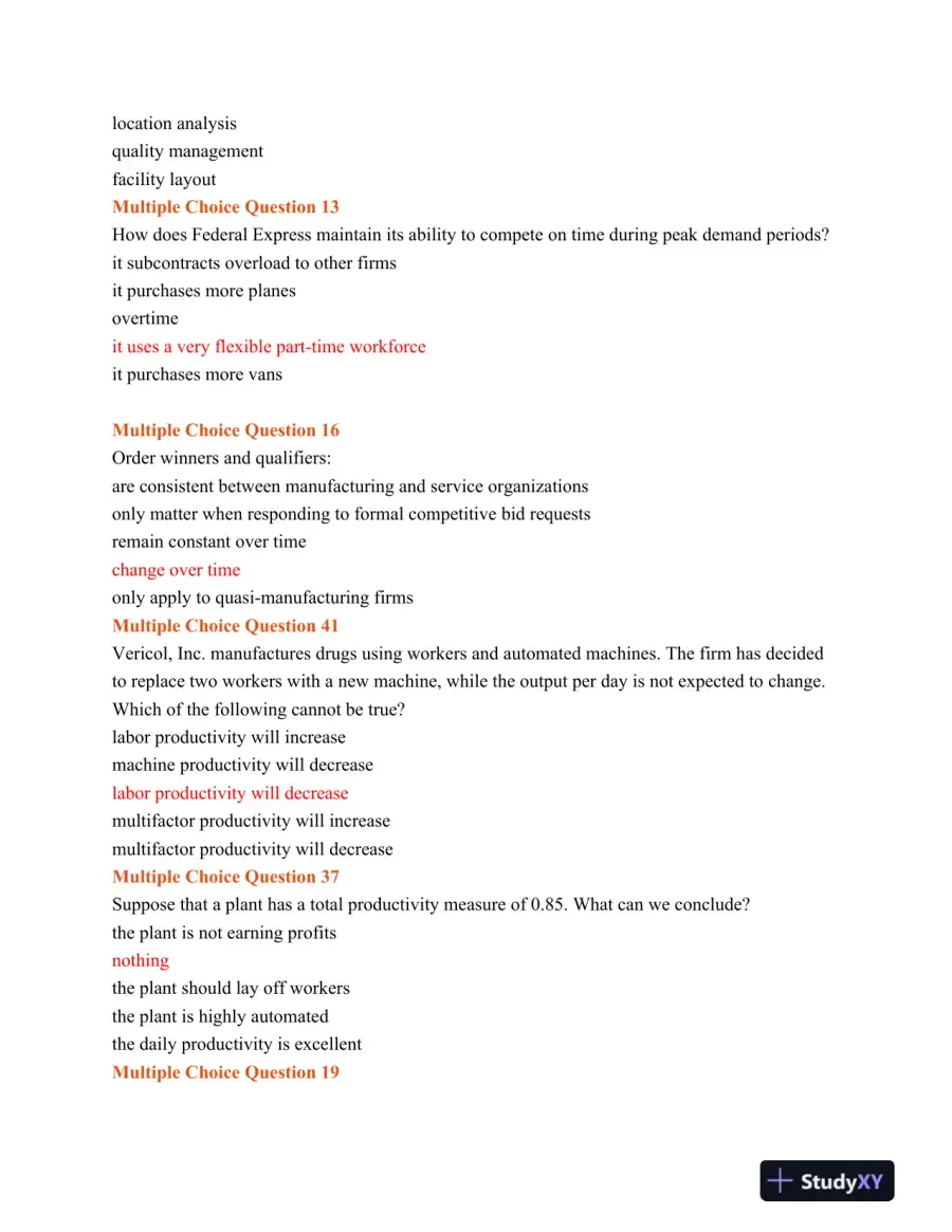 BUS 515 Midterm Exam Latest, page 3