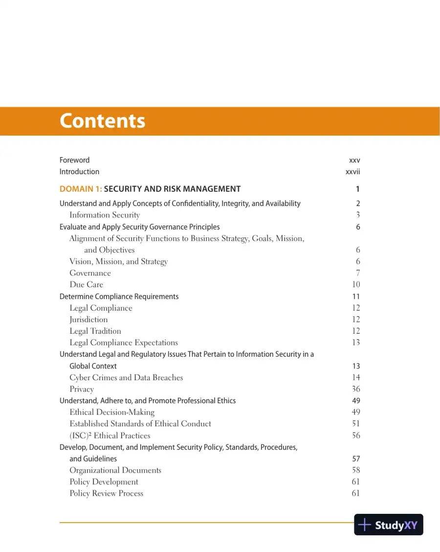 Official ISC2 Guide to the CISSP CBK (2019), page 16