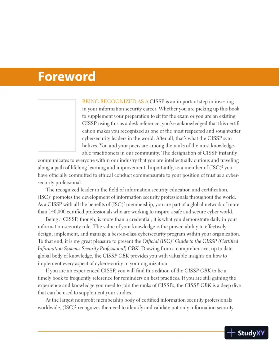 Official ISC2 Guide to the CISSP CBK (2019), page 26