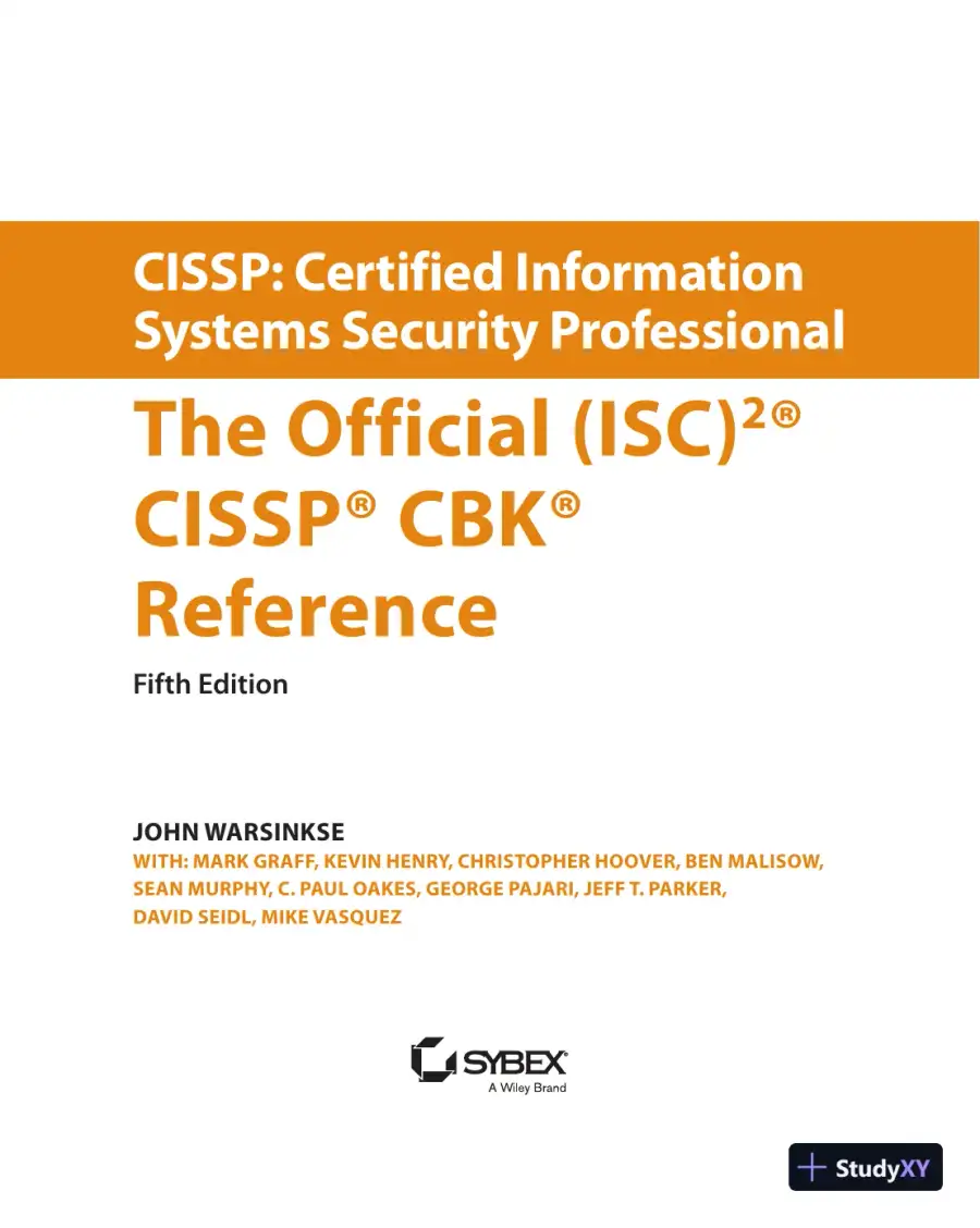 Official ISC2 Guide to the CISSP CBK (2019), page 4