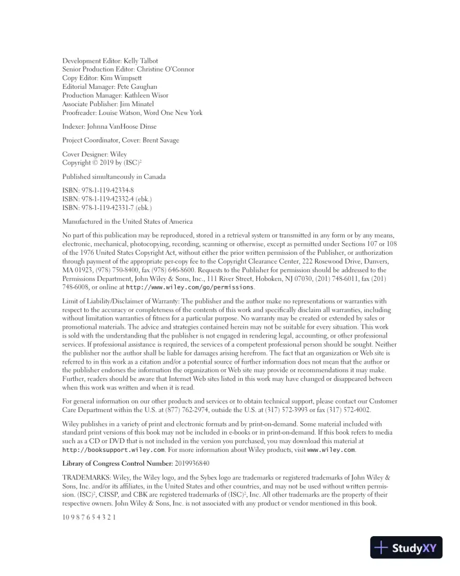 Official ISC2 Guide to the CISSP CBK (2019), page 5
