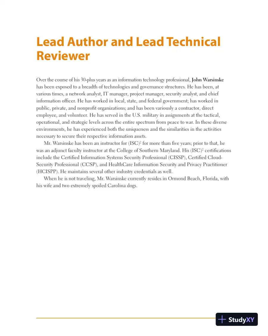 Official ISC2 Guide to the CISSP CBK (2019), page 6