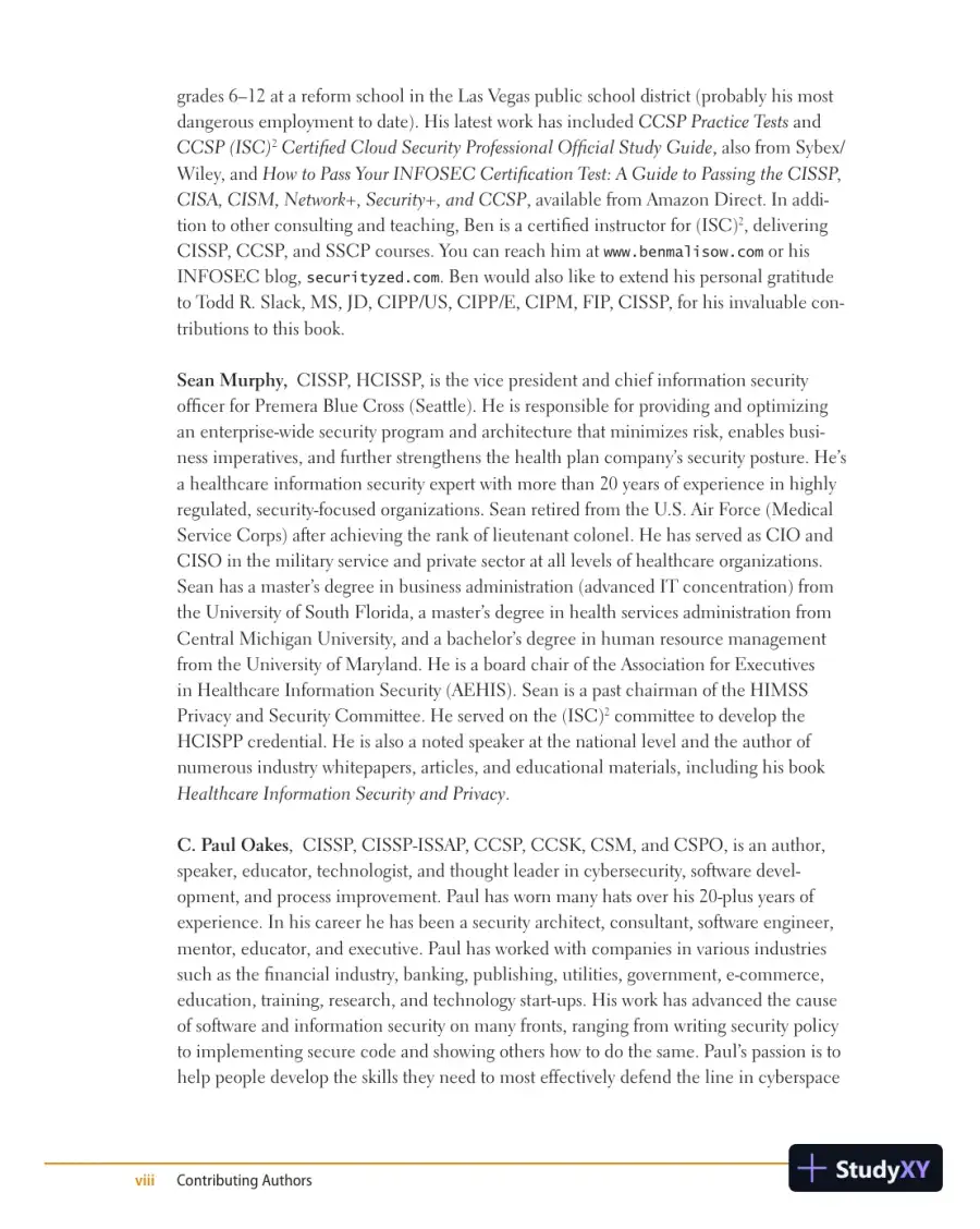 Official ISC2 Guide to the CISSP CBK (2019), page 9