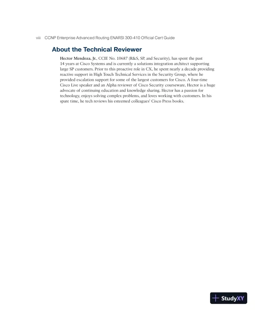 CCNP Enterprise Advanced Routing ENARSI 300-410 Official Cert Guide (2023), page 10