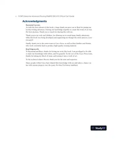 CCNP Enterprise Advanced Routing ENARSI 300-410 Official Cert Guide (2023) - Page 12 preview image