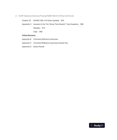 CCNP Enterprise Advanced Routing ENARSI 300-410 Official Cert Guide (2023) - Page 14 preview image