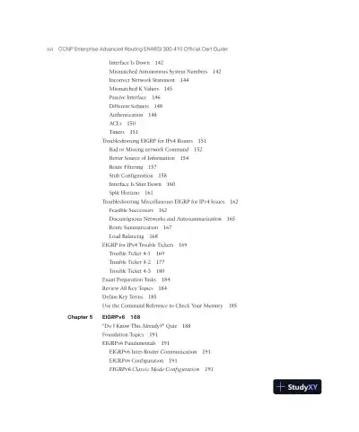 CCNP Enterprise Advanced Routing ENARSI 300-410 Official Cert Guide (2023) - Page 18 preview image