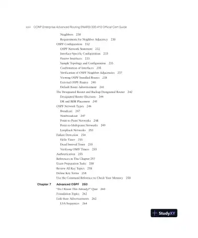CCNP Enterprise Advanced Routing ENARSI 300-410 Official Cert Guide (2023) - Page 20 preview image