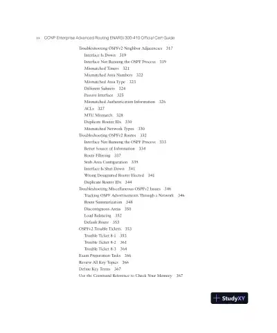CCNP Enterprise Advanced Routing ENARSI 300-410 Official Cert Guide (2023) - Page 22 preview image