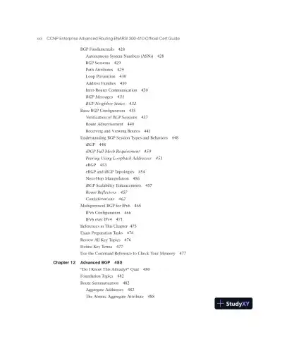 CCNP Enterprise Advanced Routing ENARSI 300-410 Official Cert Guide (2023) - Page 24 preview image